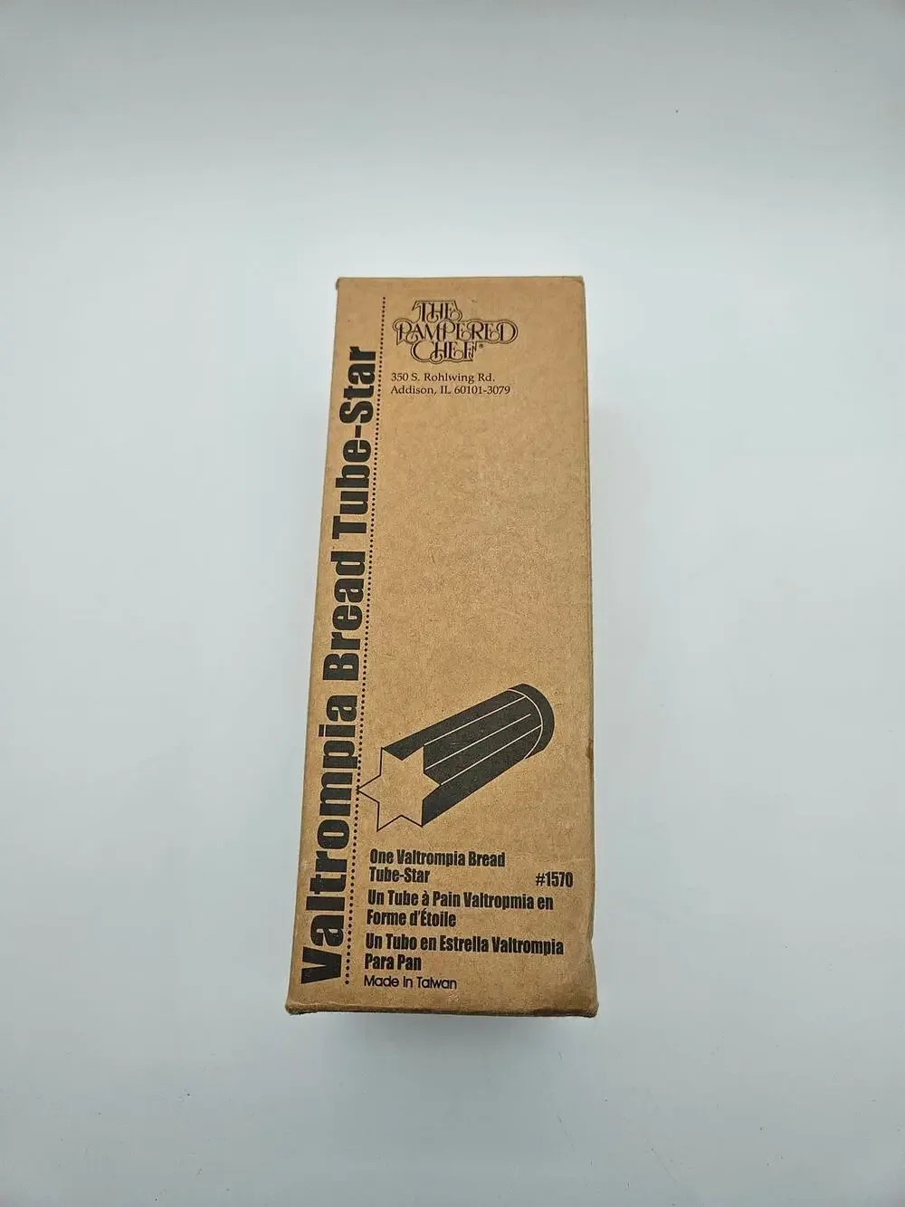 The Pampered Chef Vintage 2000's Valtrompia Bread Tube Star #1570